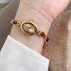 Luxe Vintage Dameshorloges Natuurlijke Jade Multi Schat Armband Polshorloge Waterdichte Horloges Voor Vrouw Cadeaus