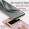 Stylowe etui z powłoką, miękki silikon, odporne na wstrząsy, do Google Pixel 10 9 8 7 Pro XL 9A 8A 7A, z magnetycznym uchwytem-pierścieniem samochodowym, osłona ochronna
