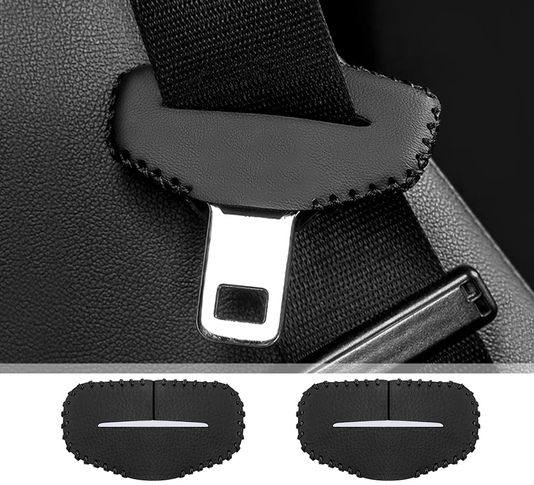 GOODGOODCAR Seat Belt Cover Seat Belt Accessories Leather Material Seat No LOGO