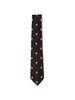 [BEAMS PLUS] Silk Crest Shield Embroidery Tie for Men, BLACK, FREE SIZE 38440034107