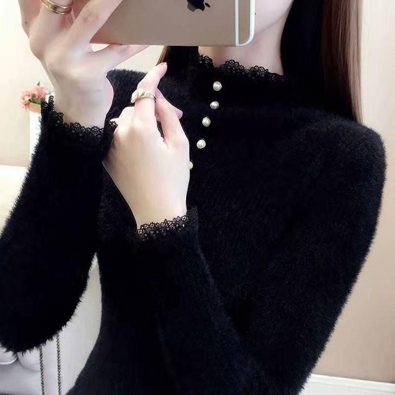 Autumn Winter Thick Sweater Women Knitted Ribbed Pullover Sweater Long Sleeve O-neck Slim Jumper Soft Warm Pull Femme Tops