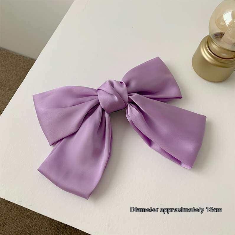 Oversized Bow Clip for Back of Head, Velvet Christmas Hair Claw, Large Hair Clips for Women, Elegant Bow Hair Accessories