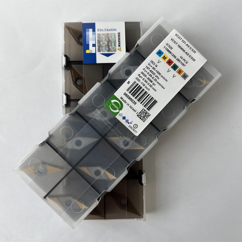 Original / VCGT160404-AS IC520 / Industrial indexable Carbide Inserts 10 Pcs