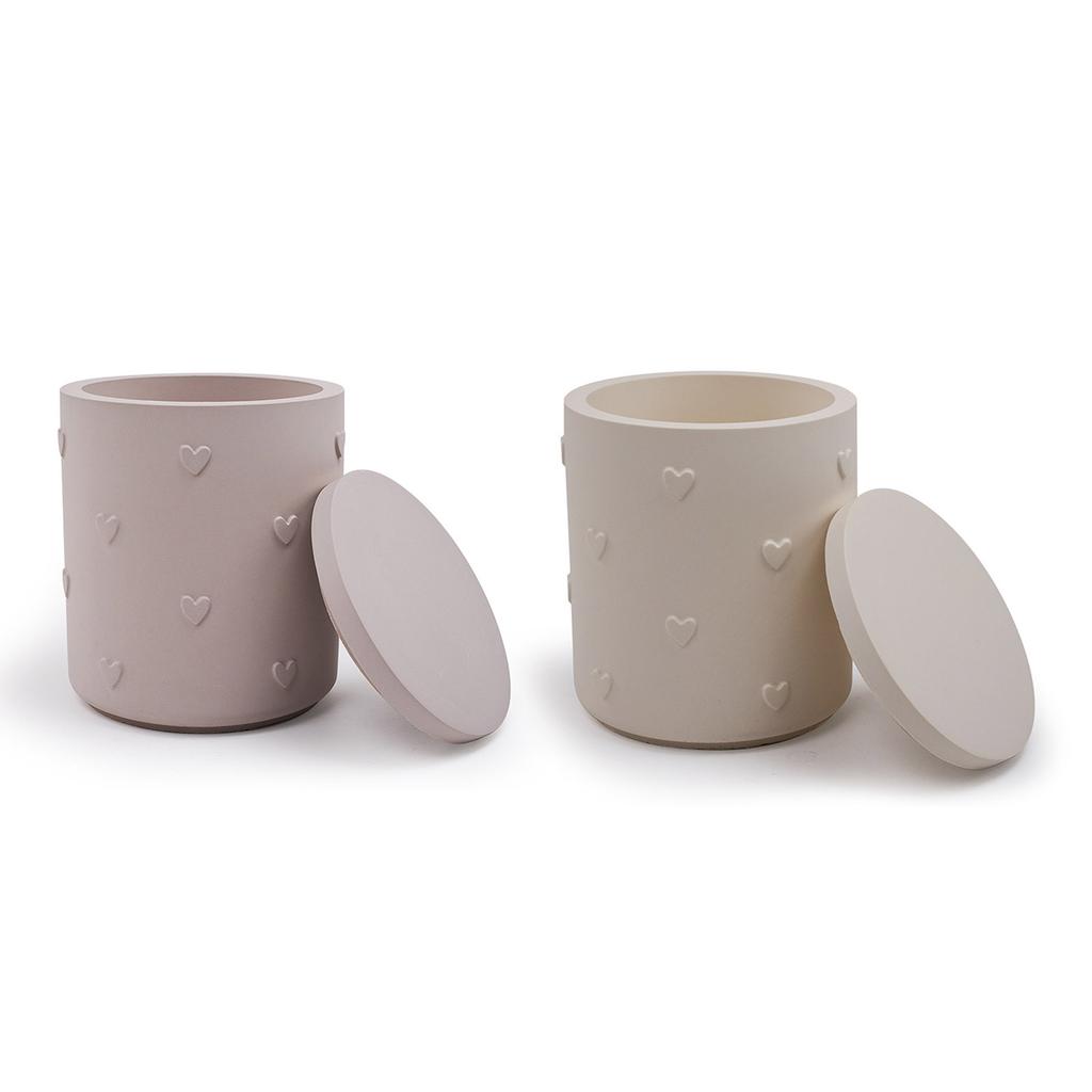 DIY Silikonform für Resin Kerzenhalter Kreativer Herzanhänger Basteln Epoxidtonform für Schmuckaufbewahrungsbehälter