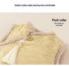 Youbao Winter Velvet Vest for Girls - New Chinese Style Tang Suit