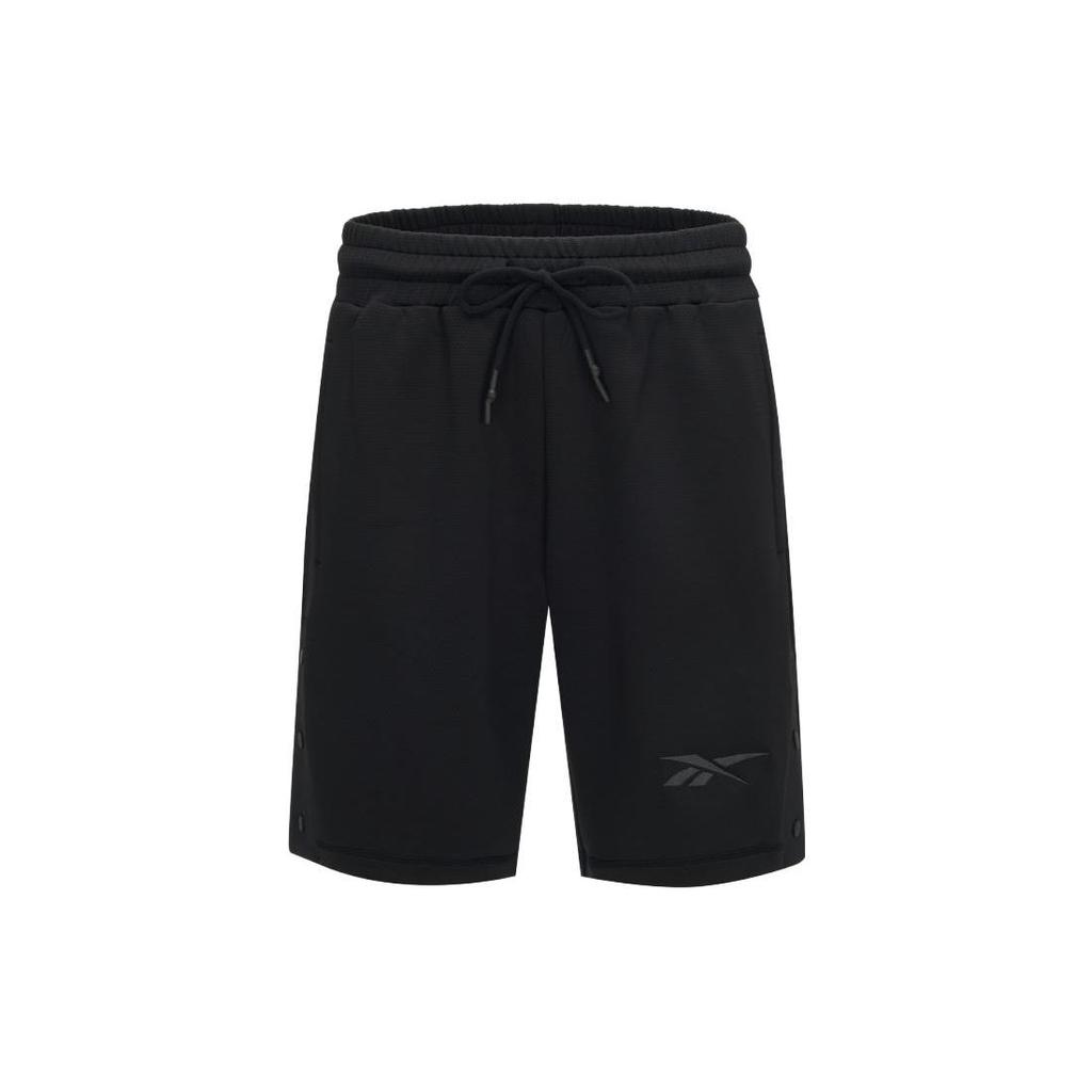 Reebok Beats Shorts Solid Color Knitted Drawstring Loose Casual Shorts Unisex Shorts Black 23RCS625U001