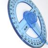 2 Pcs 360° Clear Protractor Ruler Circle Protractor Plastic Protractor Math Measuring Tool
