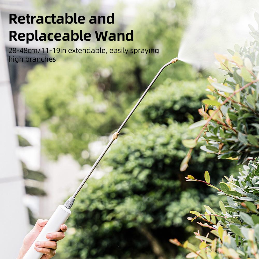 Różdżka do podlewania ze stali nierdzewnej z możliwością regulacji 3 strumieni i łatwą obsługą jednym kliknięciem, elektryczna