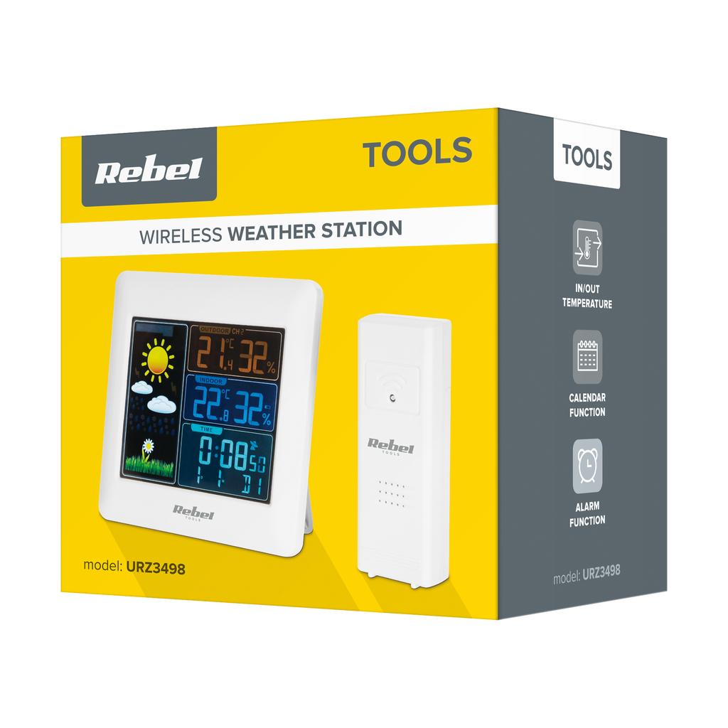 Wireless Weather Station Outdoor Sensor Rebel LCD Color Barometer