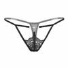 Pearl Hollow Transparent Thong Low Waist Sexy T-Legs Lace Panties Female Amazon 2019