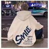 Men S Oversized Fleece Hoodie American Retro Hip Hop Style