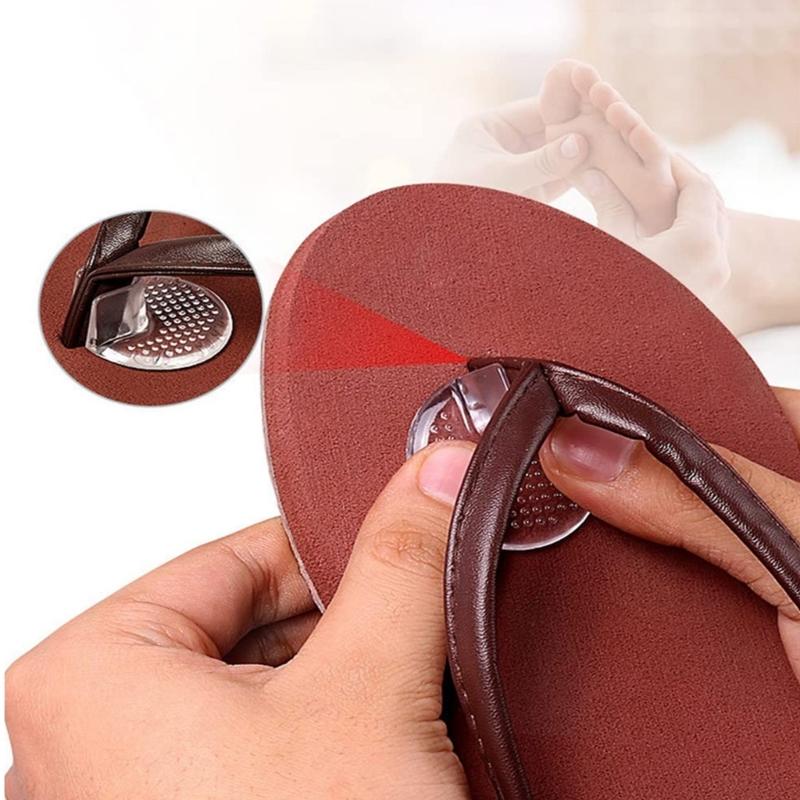 5 Pairs Nonslip Toe Protectors For Thong Sandals Soft PU Gels Cushion Pads For Women Men Flip Flop Toe Guards Insert