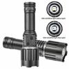 Ultra Bright Dual Light Source White Laser Dual Head TYPE-C Rechargeable Long-range Strong Light Flashlight for Camping