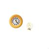 Silent Contemporary Wall Clock And Statue Iron Figurine Ornament for Kitchen Dining Room Bedroom