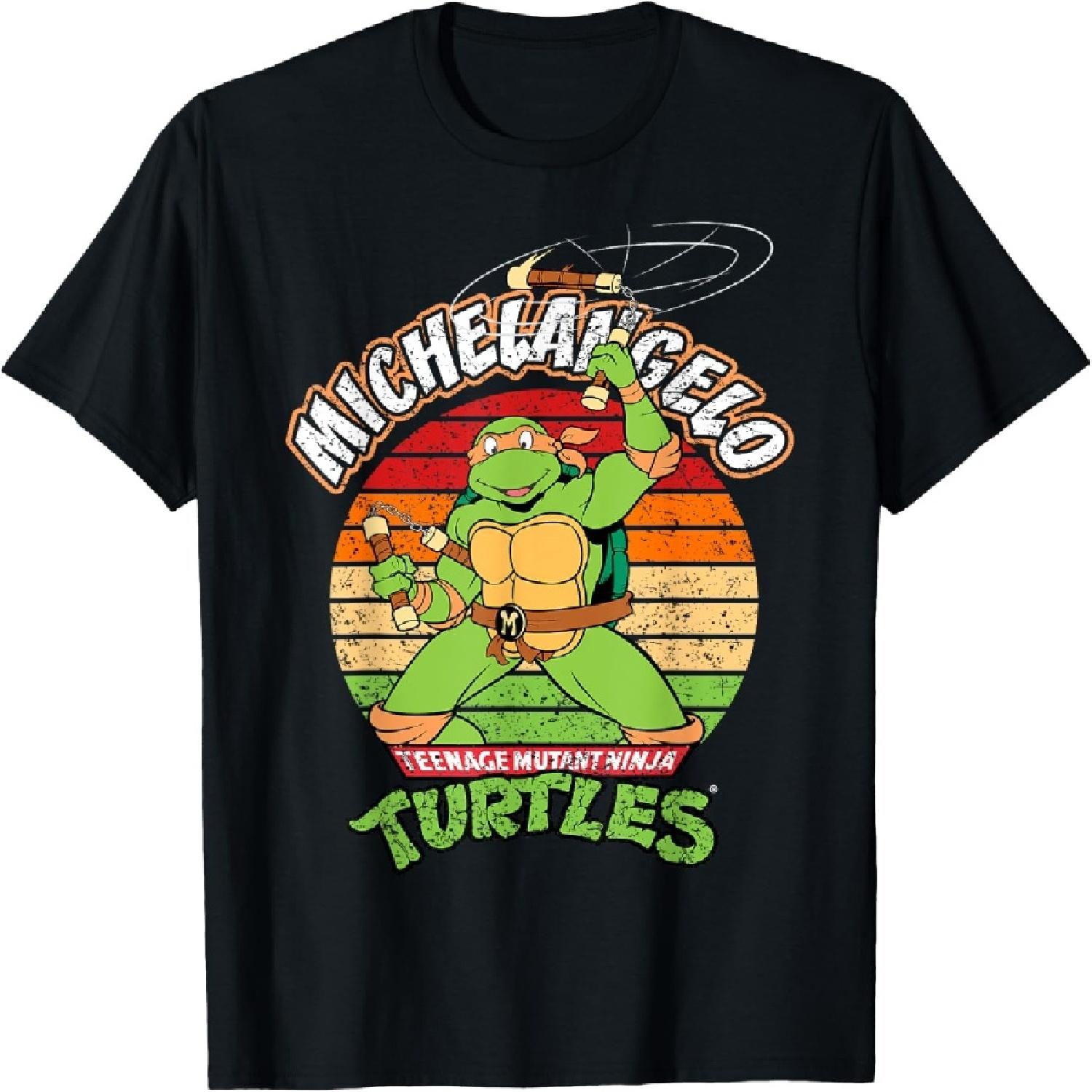 

Mademark x Teenage Mutant Ninja Turtles - Teenage Mutant Ninja Turtles Michelangelo Ready For Action T-Shirt XXXXXL чорний