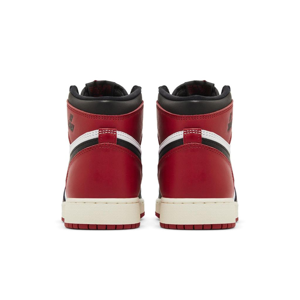 Air Jordan 1 Retro High OG Grade School 'Black Toe Reimagined' (Unisex) Black / Black / Varsity Red / White Kids' Basketball Shoes FD1437 106