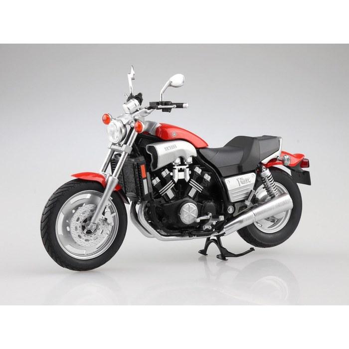 Aoshima SkyNet 1/12 Yamaha Vmax Finished Bike - Fire Red