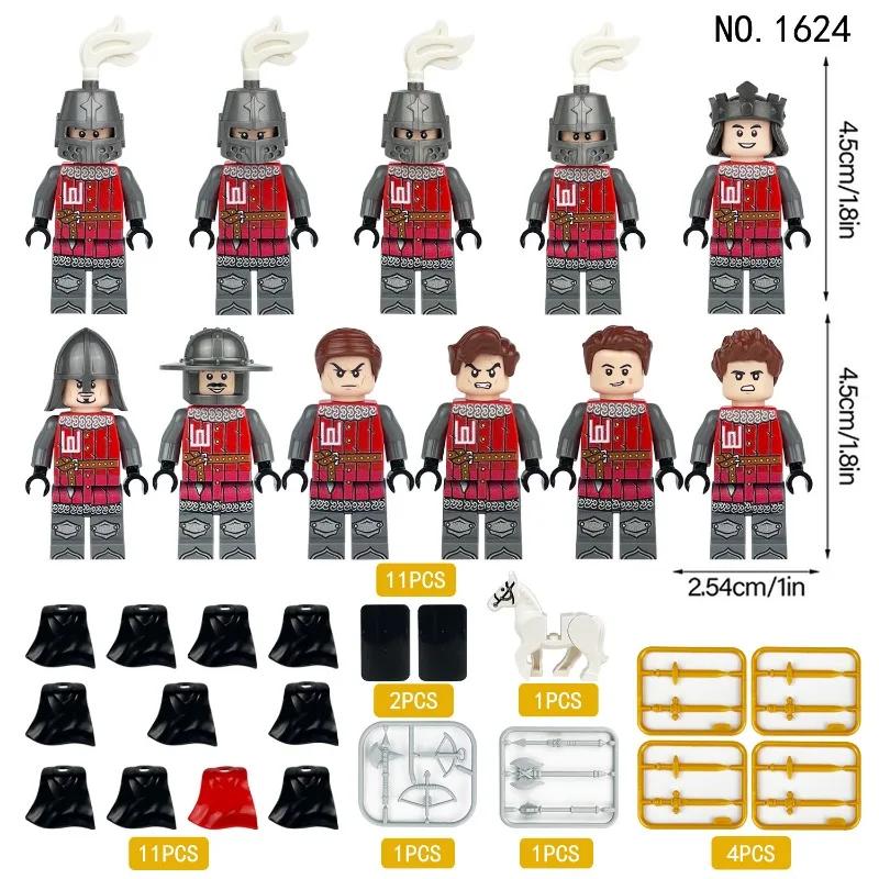 Corpo Medievale giocattoli assemblati, scudi, figure, giocattoli, bambole umanoidi, giocattoli per bambini, regali di compleanno e personaggi dei cartoni animati.