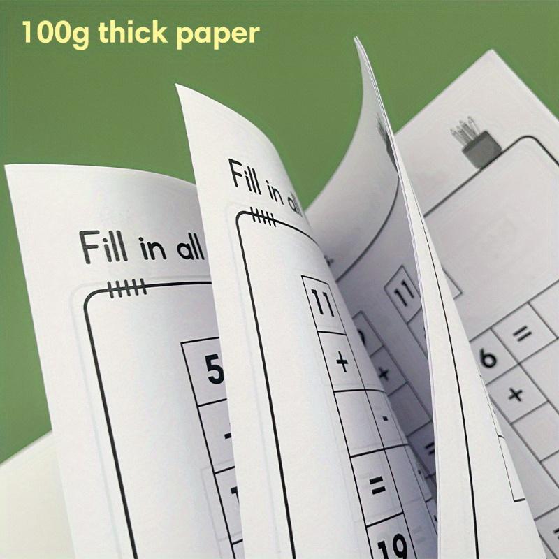 32-Page Math Addition and Subtraction Learning Book: Within 20 Grid Fill-in-the-Gap Game Mathematics Workbook for Daily Practice