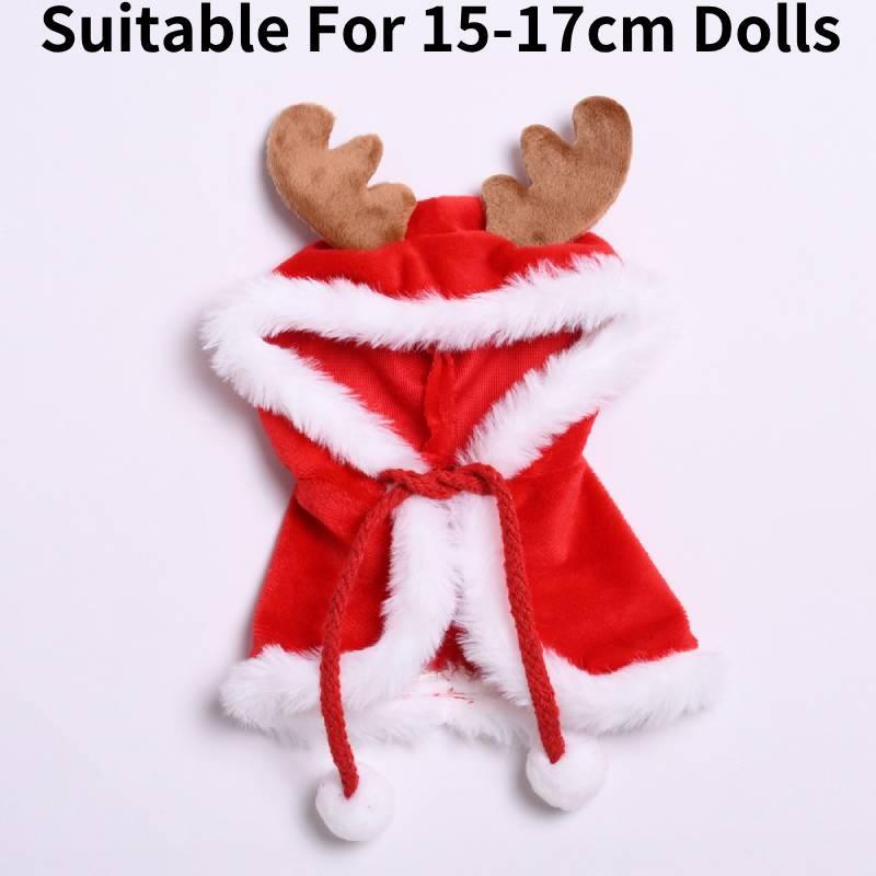 

Reindeer Shawl Christmas Plush Pendant Clothing Toy Clothes Gift Dolls No