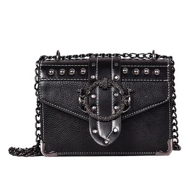 HAMILO Gothic Mini Shoulder Chain Bag (Black)