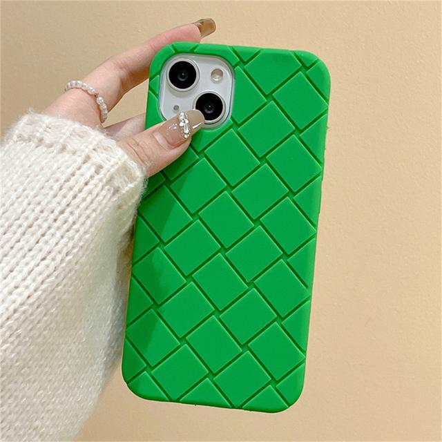 

Корейський симпатичний силіконовий чохол із плетеною текстурою для Iphone 14 13 12 11 Pro Max X Xr 7 8 Plus Se звичайний протиударний м’який чохол Funda For iPhone 12Pro Max