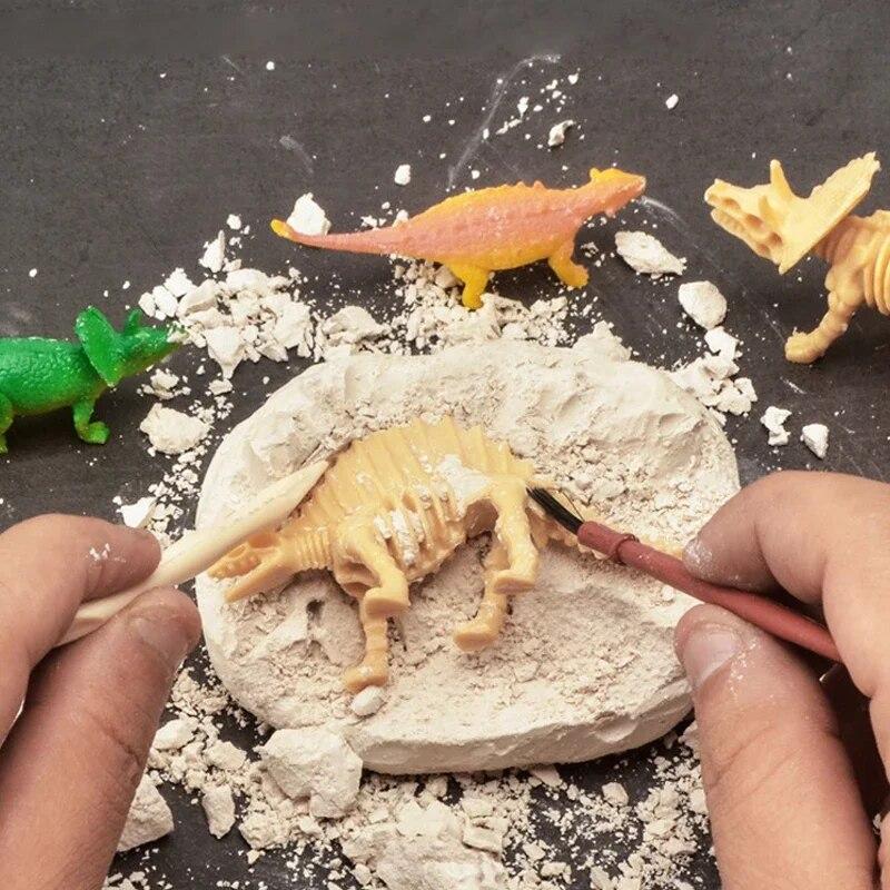 Œuf de Dinosaure Tyrannosaure Modèle Jouets Scientifique Exploitation Minière Jouet Éducatif Dinosaure Archéologie Creuser Jouets pour Enfants Enfants