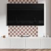 Aesthetic Vinyl Wall Covering with Print 120x60 Cm Marble Checkerboard Pattern