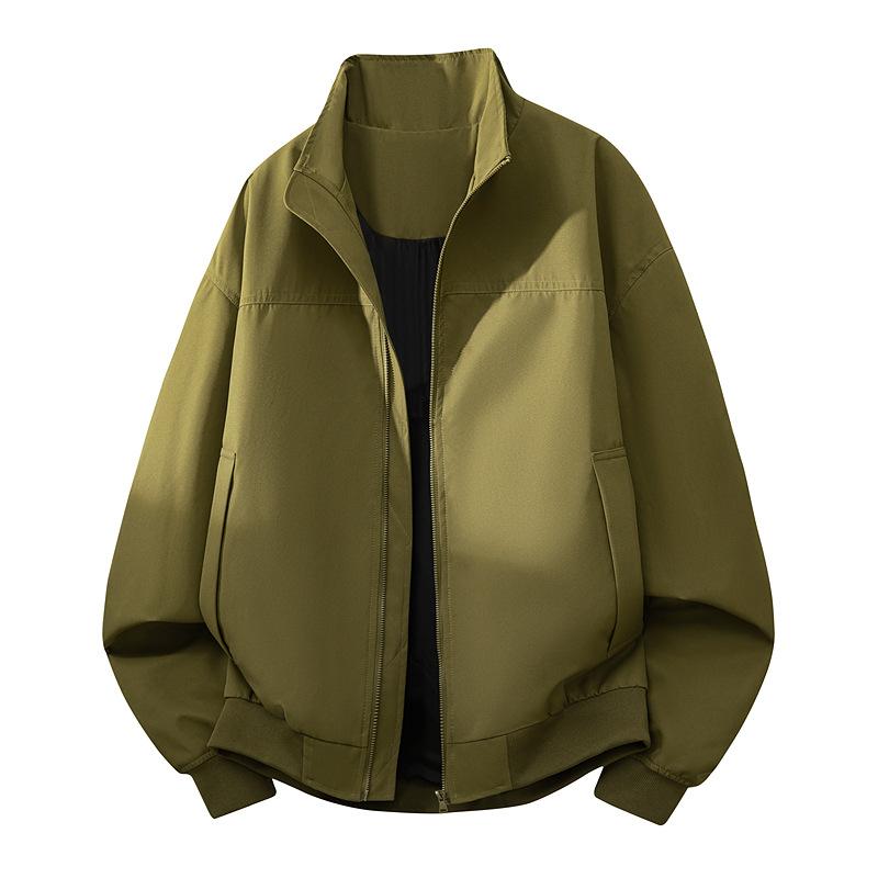 Spring and Autumn American Same Windproof Baseball Collar Couple Loose Jacket