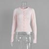 Fall Winter New Women's Slim Fit Knitted Long Sleeve Cardigan Base Sweater, European American Style