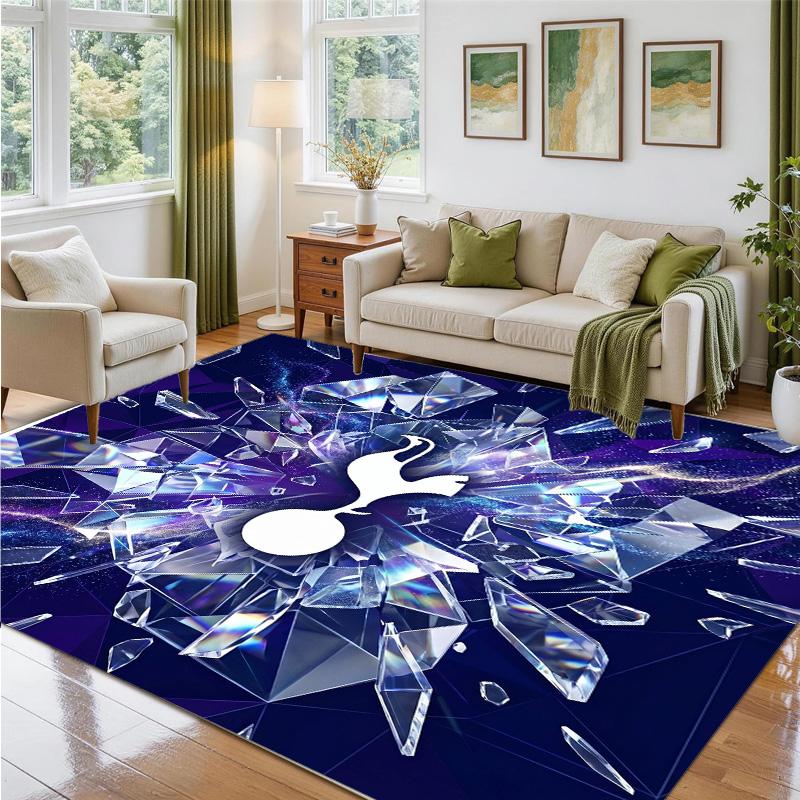 Tottenham Hotspur Design Crystal Velvet Rug Soft Decorative Mat for Bedroom Entrance