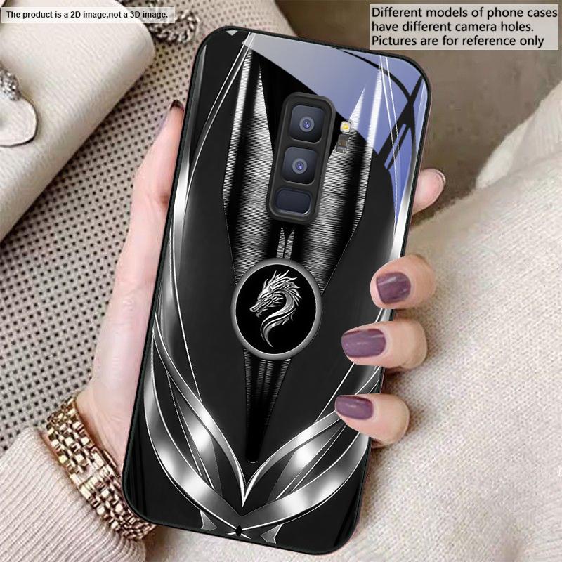 Golden dragon pattern gray For Samsung S26 S22 S8 9 10 S20 Ultra S21 Pro S22 Plus S23 FE S24Ultra S25 Edge S24+ Glass Phone Case