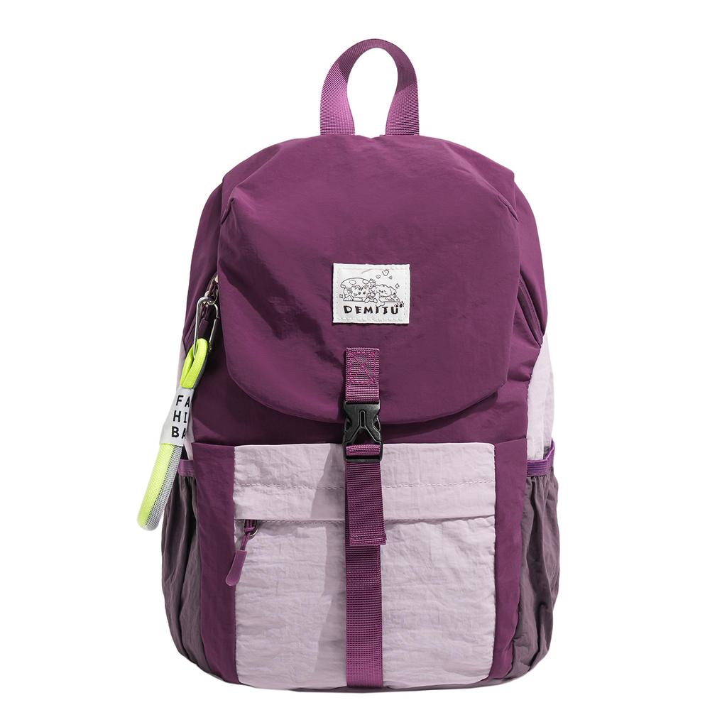 Schoolbag Korean version trendy cool boys and girls backpack foreign style contrasting color primary school bag 1011 large capacity children's