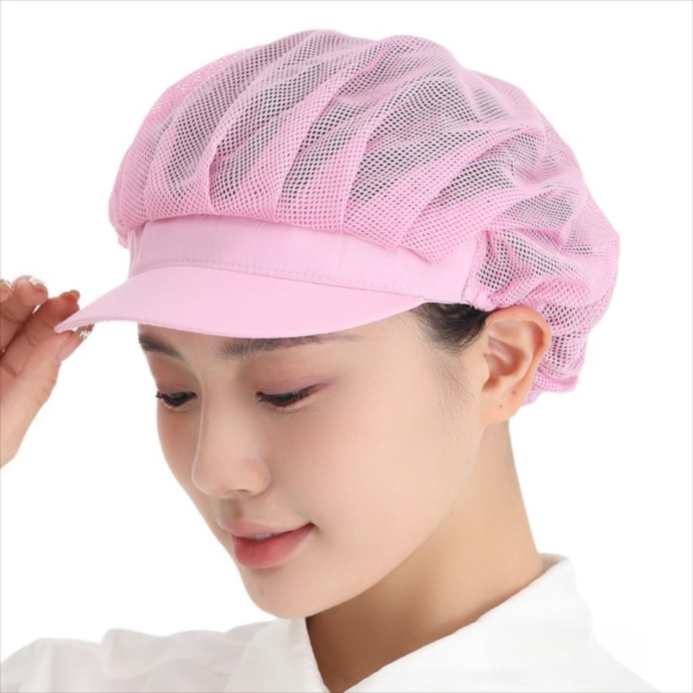 Dustproof Chef Work Hat Breathable Food Preparation Cap Chic Kitchen Work Cap  Cooking