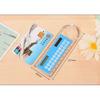 Mini Multifunctional Student Ruler with Solar Calculator, Angle Finder, and Magnifier (10CM) - Colorful Gift Stationery