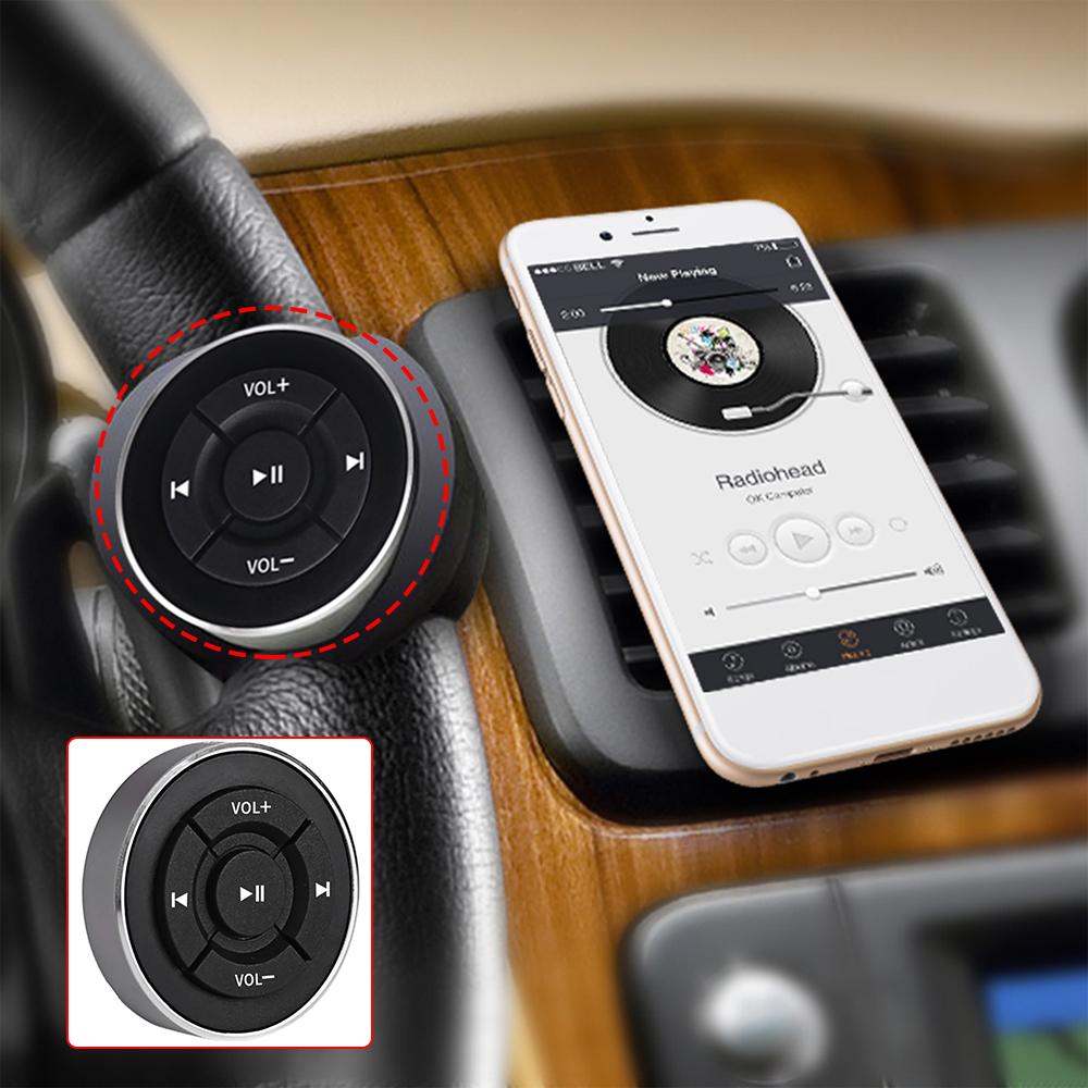 

Wireless Bluetooth Remote Controller Media Button Car Motorcycle Bike Steering Wheel Music Play Controller for IOS Android Phone China Mainland