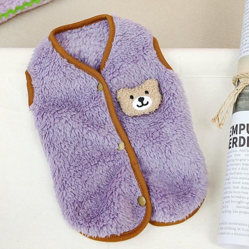 Fashion Dog Clothes for Small Dogs Winter Warm Pet Dog Vest Coat Cute Soft Puppy Sweater Pet Cat Jacket Coat Chihuahua Clothes