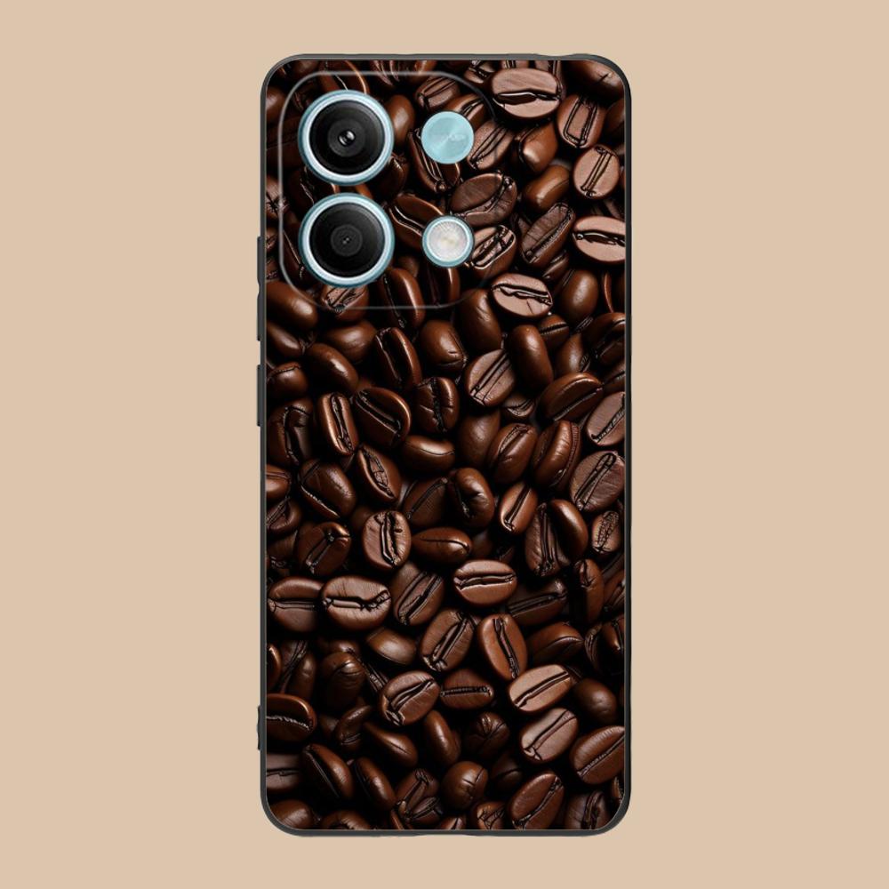 Kaffeebohnen Mattes TPU Handyhülle für POCO F8 F7 F6 F5 F4 F3 F2 Pro GT C75 C71 C65 C61 C40 Pro Ultra Bunte Hülle