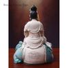 1PCS 12 Inch Ceramic Bodhisattva and Buddha Statue Home Enshrined Deity Feng Shui Ornament Home Decor