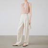Women's Anti-Wrinkle Tencel Linen Pants, Spring/Summer, Loose Herringbone, Wide-Leg Design, Original Linen Color, Style 7896.