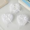 Romance Lace Wedding Rings Holder Heart Shape Fingerring Box For Bridal Party Formal Occasion Jewelry Gift Display