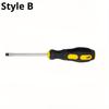 Ergonomic Magnetic Screwdriver Carbon Steel with Massage Handle Antistatic Strong Magnetism for Home and Industrial Repair.