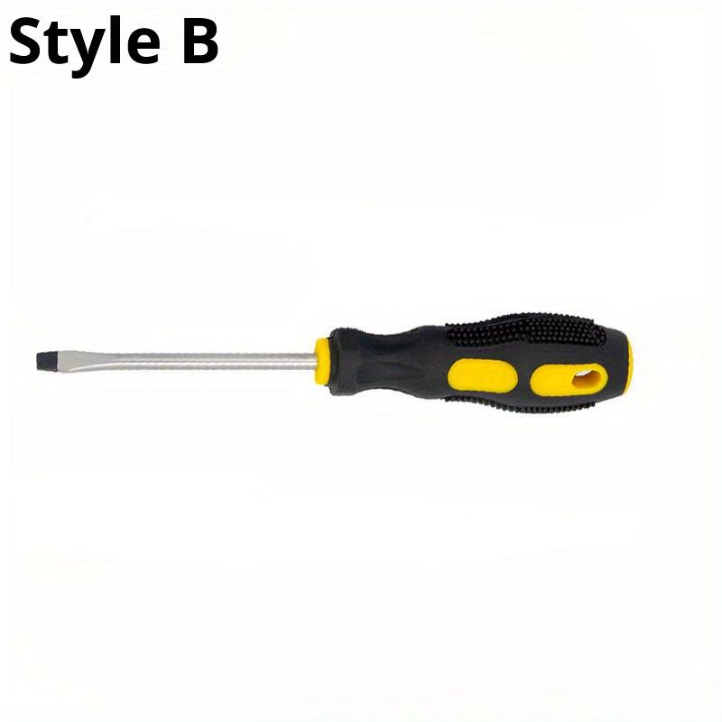 Ergonomic Magnetic Screwdriver Carbon Steel with Massage Handle Antistatic Strong Magnetism for Home and Industrial Repair.