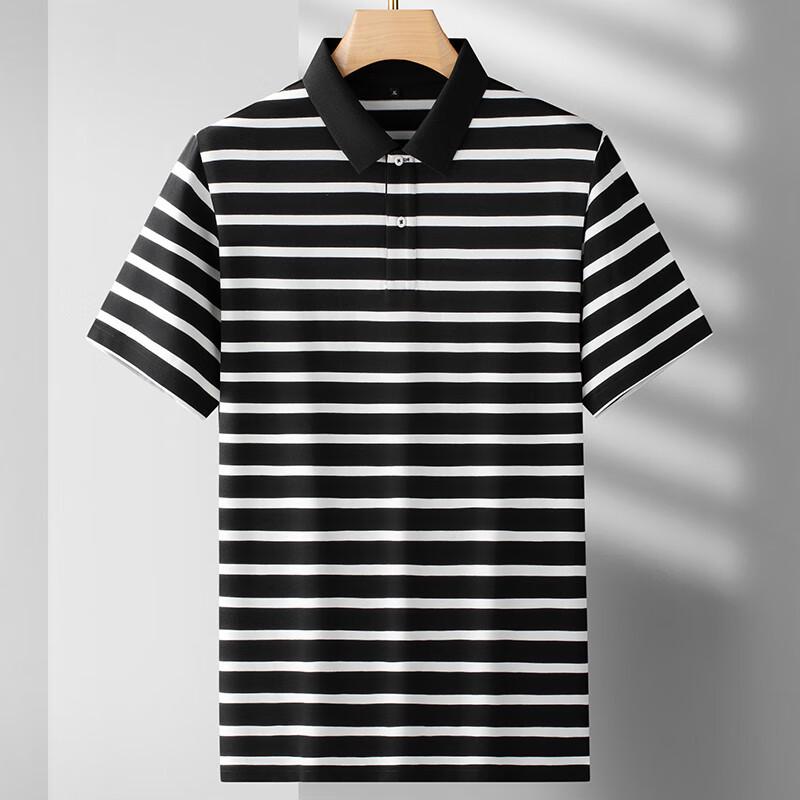 

Men s Plus Size Striped Color Block Cotton Blend Polo Shirt 210/7XL