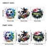 2026 World Cup Stickers: Football Fan Support Decorative Self-Adhesive Window Decals