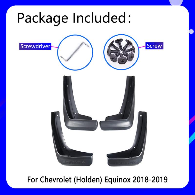 Apărătoare de noroi potrivite pentru Chevrolet Holden Equinox 2018 3th Gen Accesorii pentru mașină Apărătoare de noroi Piese de schimb auto