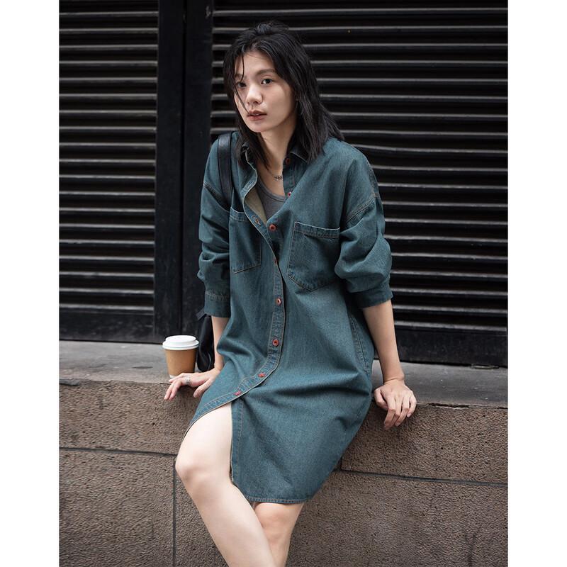 

Demana Relaxed Fit Loose Denim Dress M