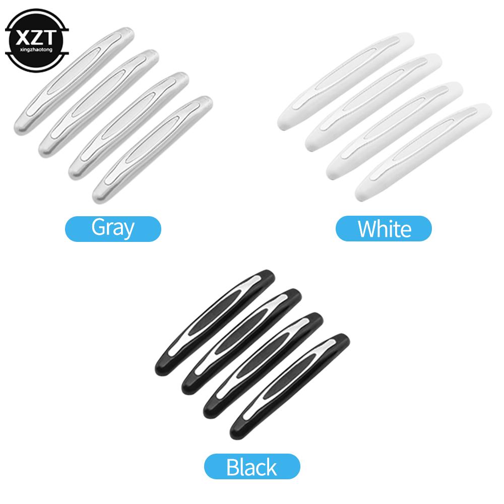 Car Door Protector Guard Strip Scratch Protector Car Rubber Bumper Stickers Auto Door Edge Protection Car Decoration 4Pcs/set