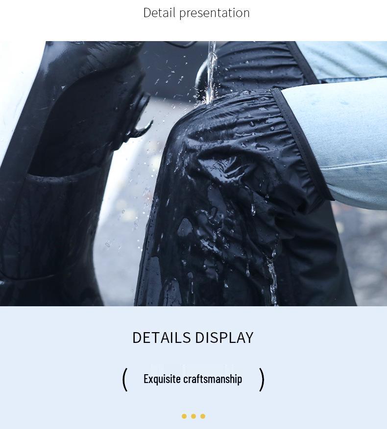 Waterproof Over-the-Knee Cycling Overshoes: Durable, Thick, Anti-Storm Rain Boots