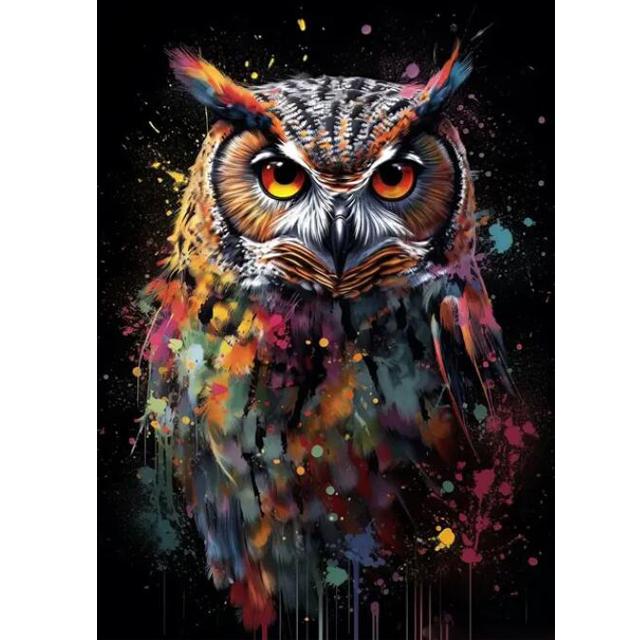 

5D Алмазная мозаика Сделай сам Граффити Фламинго Обезьяна Попугай Горилла Сова Олень Тигр Полная Алмазная Мозаика Вышивка Настенное Искусство A906 Full Round 30x40CM